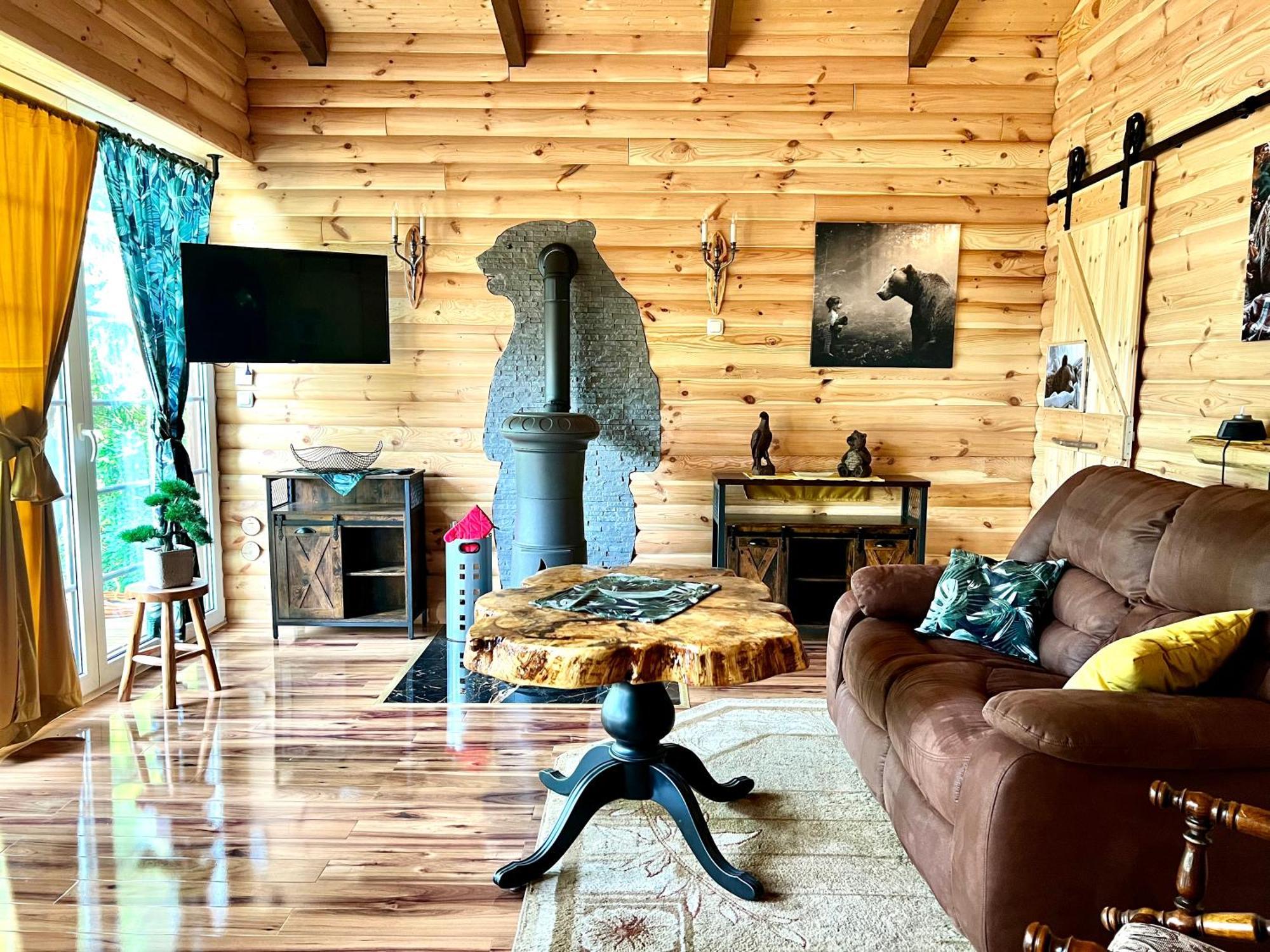 Holzhaus Baerenhoehle Am Wald Und See Neuruppin Esterno foto